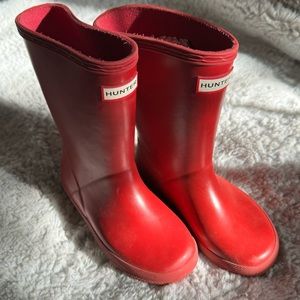 Hunter red classic red Wellington rain boots